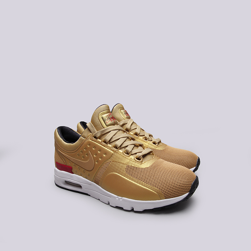 женские золотые кроссовки Nike WMNS Air Max Zero QS 863700-700 - цена, описание, фото 2